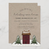 Land Saltbox Rustige Familie Holiday Open House Kaart (Voorkant / Achterkant)