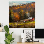 Land - Schuur - Het einde van een seizoen Poster (Thuiskantoor)
