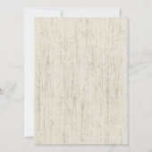 Land Schuur Hout Bruiloft Harten Kaart (Achterkant)