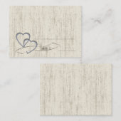 Land Schuur Hout Bruiloft Harten Plaatskaartje (Voorkant / Achterkant)