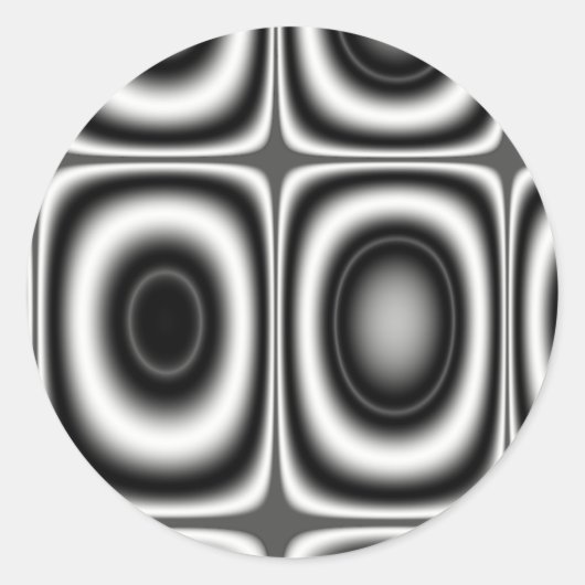 Land Seven - Fractal Ronde Sticker (Voorkant)