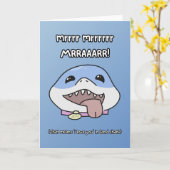 Land Shark Love Valentijnsdag Kaart (Gele Bloem)