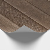 land Sincia Wood Grain Textuur Cadeaupapier (Hoek)