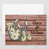 Land Sjabloon Westerne bruiloft Kaart (Voorkant / Achterkant)