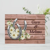 Land Sjabloon Westerne bruiloft Kaart (Staand voorkant)