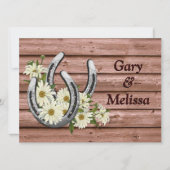 Land Sjabloon Westerne bruiloft Kaart (Voorkant)