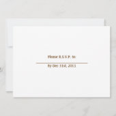 Land Sjabloon Westerne bruiloft Kaart (Achterkant)