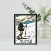  Land Ski Utah Briefkaart (Staand voorkant)