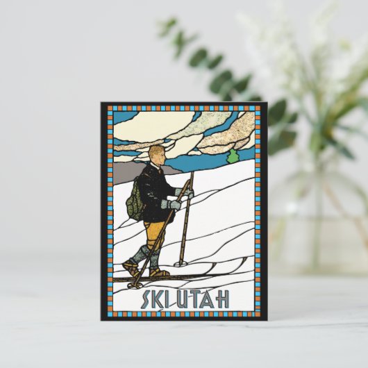 Land Ski Utah Briefkaart (Staand voorkant)