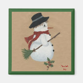 Land Sneeuwman Magneet (Voorkant)