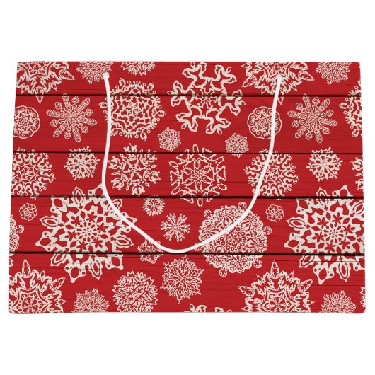 Land Snowflake faux grote cadeautas (Voorkant)