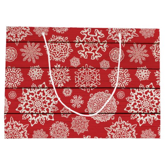 Land Snowflake faux grote cadeautas (Achterkant)
