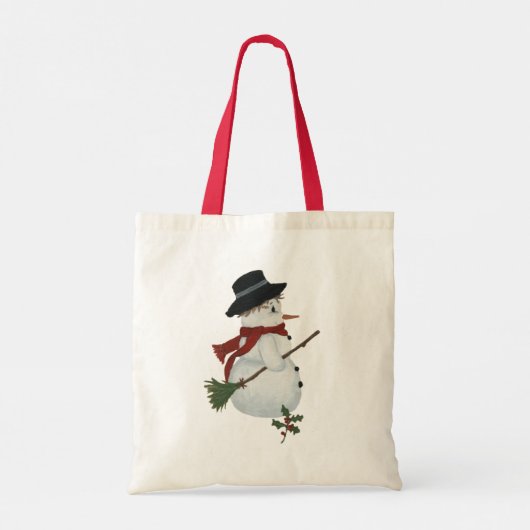 Land Snowman Canvas tas (Achterkant)