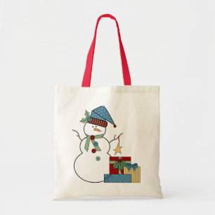 Land Snowman Holiday Canvas tas