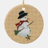 Land Snowman Ornament (Achterkant)