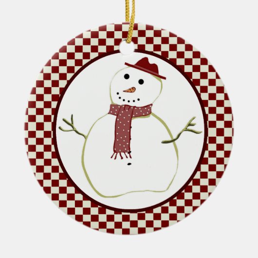 Land Snowman Ornament (Voorkant)