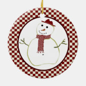 Land Snowman Ornament (Achterkant)