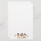 Land Snowman Stationery Briefpapier (Voorkant / Achterkant)