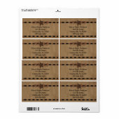 Land Star-etiket Etiket (Full Sheet)