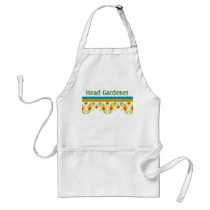 Land Style Marigolds Border Head Gardener Schort
