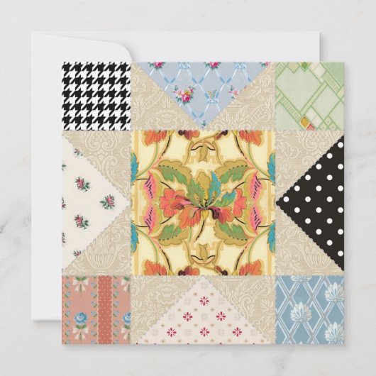  land Style Quilt Housewarming Party Kaart (Voorkant)