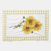 Land Style Yellow Cheick Sunflower Theedoek (Horizontaal)