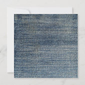 Land Sunflower Blue Jeans Vrijgezellenfeest Kaart (Achterkant)