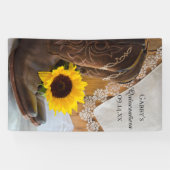 Land Sunflower en Lace Western Quinceañera Spandoek (Horizontaal)