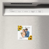 Land Sunflower Foto Weddenschap Favor Gift Magneet (Insitu (Vaatwasser))
