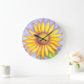 Land Sunflower Kitchen Wall klok (Huis)