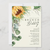 Land Sunflower Light Yellow Brunch en Bubble Kaart (Voorkant)