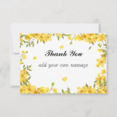 Land Sunflower Spring Bedankkaart (Voorkant)