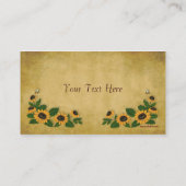 Land Sunflower Visitekaartje (Achterkant)