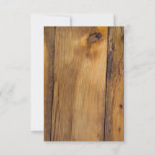 Land Sunflower Western Barn Wedding RSVP (Achterkant)