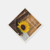 Land Sunflower Western Quinceañera Servet (Hoek)