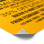 Land Sunset, Farmer & Butcher Adverteren Poster (Hoek)