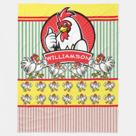 Land Sunshine Chicken Fleece Blanket