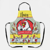 Land Sunshine Chicken Rooster Apron Schort (Voorkant)