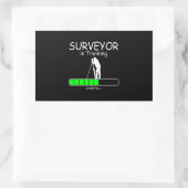 Land Surveyor in training is loading Bar Funny Rechthoekige Sticker (Tas)