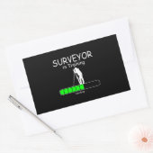 Land Surveyor in training is loading Bar Funny Rechthoekige Sticker (Envelop)