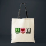 Land Surveyor Peace Love Survey Company Tote Bag<br><div class="desc">Peace Love Surveying. Een schattig geschenk van de landmeter met een vredes-, hart- en landarbeiders.</div>