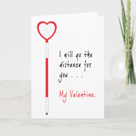 Land Surveyor Valentijn Card of Heart-Shaped Prism Feestdagen Kaart
