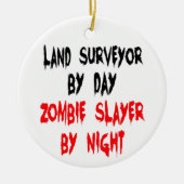 Land Surveyor Zombie Slayer Keramisch Ornament (Voorkant)