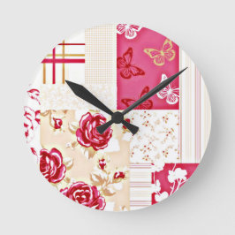 Land Sweet Ruby Red Wall klok