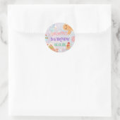 Land Sweet Sugar Plum Fairy Gingerbrood Birthday Ronde Sticker (Tas)