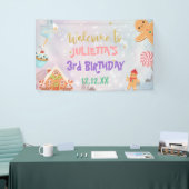 Land Sweet Sugar Plum Fairy Gingerbrood Birthday Spandoek (Beurs)