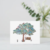 Land Swing Verplaatsend Nieuw Adres Aankondigingskaart (Staand voorkant)