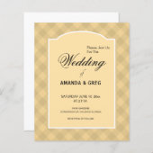 Land Tafelkleed stijl bruiloft uitnodiging (Voorkant / Achterkant)