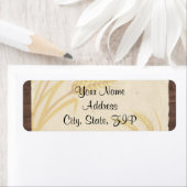 Land Tarwegras op Perkament Jubileum Etiket (Insitu)