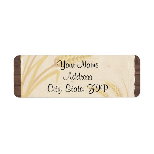 Land Tarwegras op Perkament Jubileum Etiket (Voorkant)